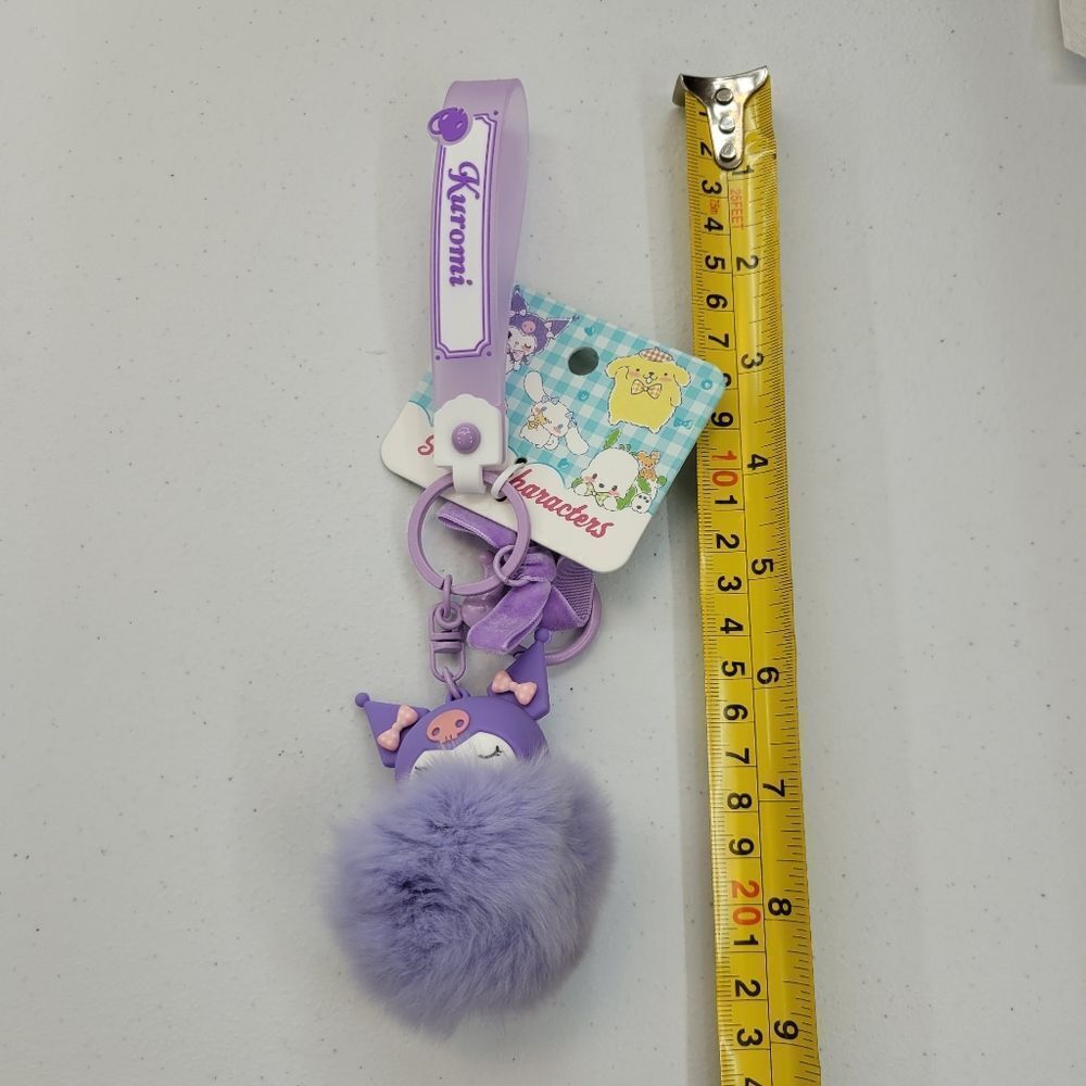 Brand New Sanrio Kuromi Flurry Keychain - Picture 9 of 9
